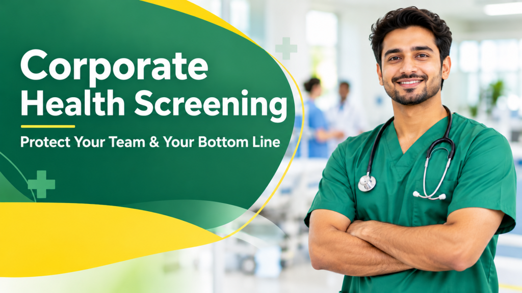 Corporate health screening doctor by Health Control Services